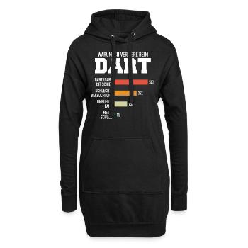 Fléchettes Fléchettes Joueur de fléchettes Fléchettes Sport - Sweat-shirt à capuche long Femme - noir - Devant