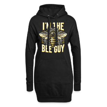 Honigbiene Imker Bienen Biene - Hoodie-Kleid - Schwarz - Vorne