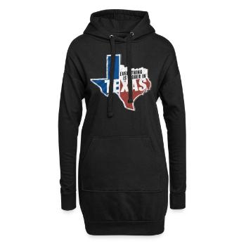 Texas State Texaner Texas - Hoodie-Kleid - Schwarz - Vorne