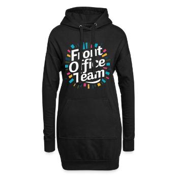 Secrétaire de l’école Front Office - Sweat-shirt à capuche long Femme - noir - Devant