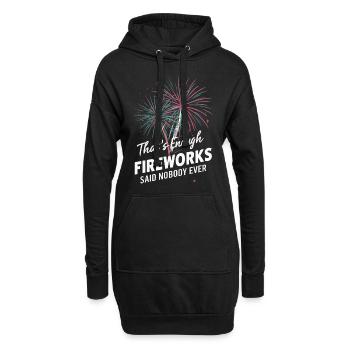 Pyrotechnicien Pyrotechnie des feux d’artifice - Sweat-shirt à capuche long Femme - noir - Devant