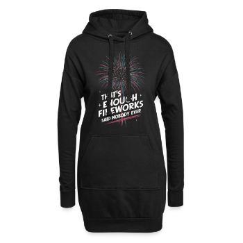 Pyrotechnicien Pyrotechnie des feux d’artifice - Sweat-shirt à capuche long Femme - noir - Devant