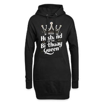 Ehemann Ehegatte Familie Hochzeit - Hoodie-Kleid - Schwarz - Vorne