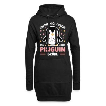 Pinguin Zwergpinguine Kaiserpinguin - Hoodie-Kleid - Schwarz - Vorne