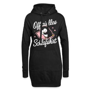 Pinguin Zwergpinguine Kaiserpinguin - Hoodie-Kleid - Schwarz - Vorne