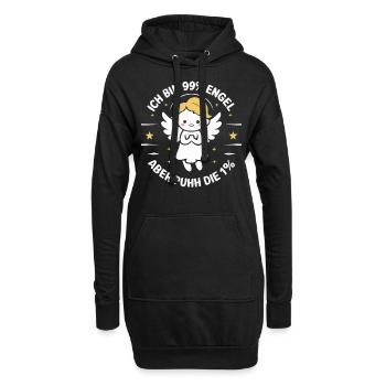 Funny Funny Funny Saying Funny Clothing - Hoodie Dress - black - Front