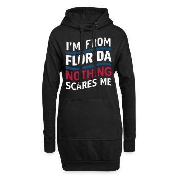 Florida USA Amerika Saat - Hoodie-Kleid - Schwarz - Vorne