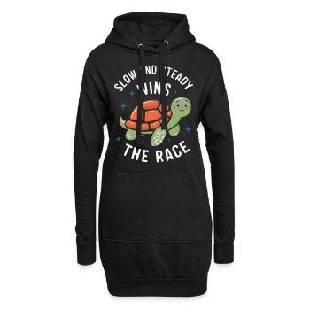 Tortue Tortue De Mer Tortue Animal - Sweat-shirt à capuche long Femme - noir - Devant
