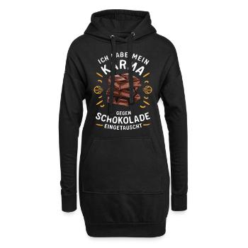 Sarcasme Ironie Drôle Paroles sarcastiques - Sweat-shirt à capuche long Femme - noir - Devant