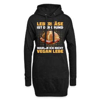 Leberkäs Bayern Leberkas Semmel Fleischkäse - Sweat-shirt à capuche long Femme - noir - Devant