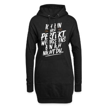 Sarcasme Ironie Drôle Paroles sarcastiques - Sweat-shirt à capuche long Femme - noir - Devant
