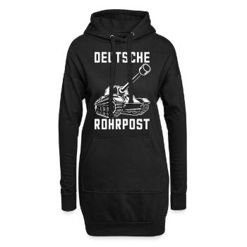 Panzer Kampfpanzer Panzerkampfwagen Panzerfahrer - Hoodie-Kleid - Schwarz - Vorne