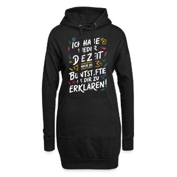 Sarcasme Ironie Drôle Paroles sarcastiques - Sweat-shirt à capuche long Femme - noir - Devant