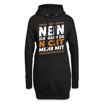 Sarcasme Ironie Drôle Paroles sarcastiques - Sweat-shirt à capuche long Femme - noir - Devant