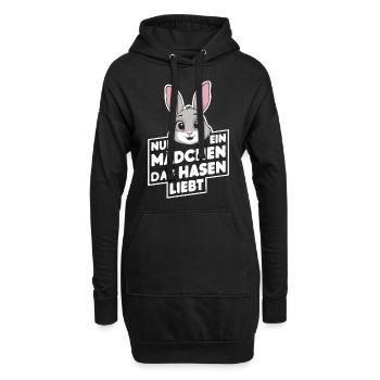 Bunny Bunnies Lapin Animal de compagnie - Sweat-shirt à capuche long Femme - noir - Devant