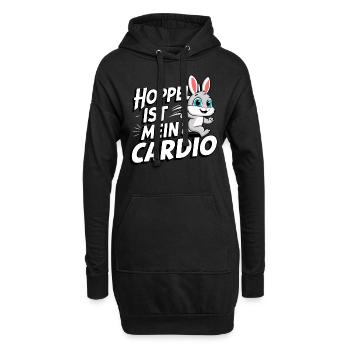 Bunny Bunnies Lapin Animal de compagnie - Sweat-shirt à capuche long Femme - noir - Devant