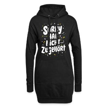 Sarcasme Ironie Drôle Paroles sarcastiques - Sweat-shirt à capuche long Femme - noir - Devant