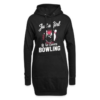Bowling Bowler Pin Ball Bowling Ball - Sweat-shirt à capuche long Femme - noir - Devant