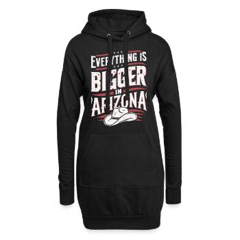 Arizona USA Amerika - Hoodie-Kleid - Schwarz - Vorne