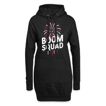 Pyrotechnie Feux d’artifice Pyrotechnie - Sweat-shirt à capuche long Femme - noir - Devant
