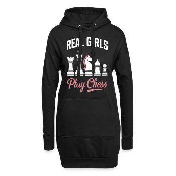 Chess Chess Player - Hoodie Dress - black - Front