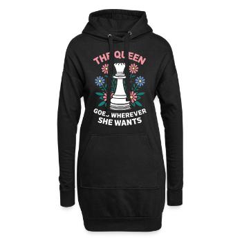 Chess Chess Player - Hoodie Dress - black - Front