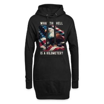 Lustig Sarkasmus sarkastischer Humor Ironie - Hoodie-Kleid - Schwarz - Vorne