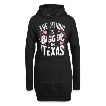 Texas State Texaner Texas - Hoodie-Kleid - Schwarz - Vorne