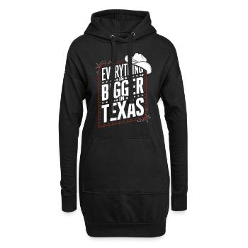 Texas State Texaner Texas - Hoodie-Kleid - Schwarz - Vorne