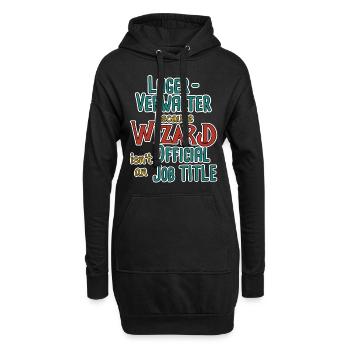 Lagerverwalter Wizard - Hoodie-Kleid - Schwarz - Vorne