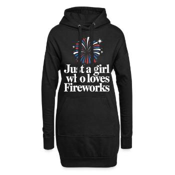 Pyrotechniker Feuerwerk Pyrotechnik - Hoodie-Kleid - Schwarz - Vorne