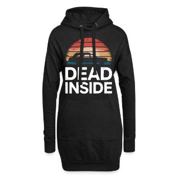 Corbillards Undertakers Undertakers - Sweat-shirt à capuche long Femme - noir - Devant