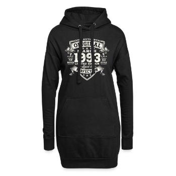 30. Geburtstag Mann Original März Jahrgang 1993 - Hoodie-Kleid - Schwarz - Vorne