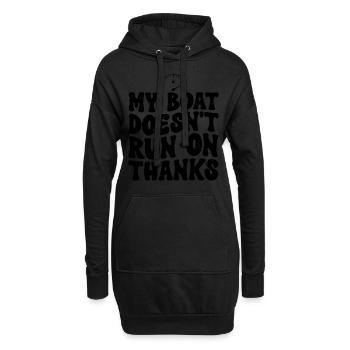 Mon bateau ne fonctionne pas grâce à Funny Boating Retro - Sweat-shirt à capuche long Femme - noir - Devant