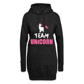 L'équipe Licorne licornes JGA Polterabend - Sweat-shirt à capuche long Femme - noir - Devant