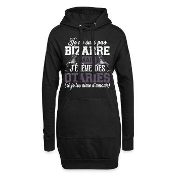 Otarie Phoque Animal Zoo Mammifère Cadeau Humour - Sweat-shirt à capuche long Femme - noir - Devant