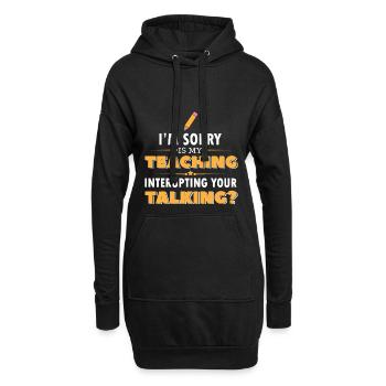 Lustige Lehrer Sprüche Geschenk für Lehrer - Hoodie-Kleid - Schwarz - Vorne