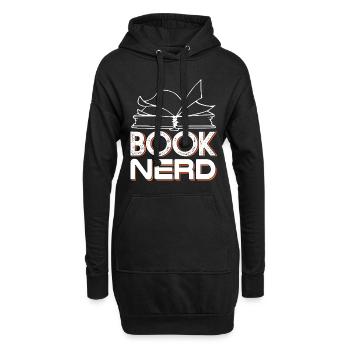 Book Nerd Funny Book Lover Reading Gift - Hoodie-Kleid - Schwarz - Vorne