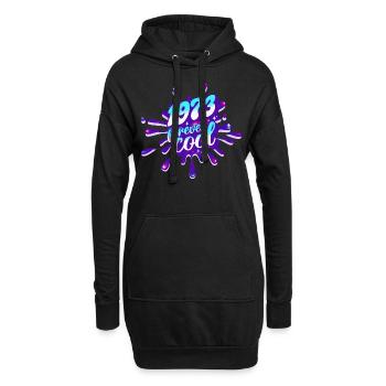 Cooles Jahr 1973 Jubiläum 50 Jahre - Hoodie-Kleid - Schwarz - Vorne