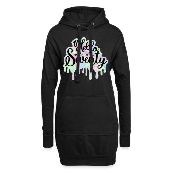 Célébrer 70ème Anniversaire Femme 70 Ans Tie Dye - Sweat-shirt à capuche long Femme - noir - Devant