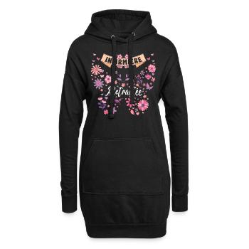 Papillon Femme Infirmière Retraite - Sweat-shirt à capuche long Femme - noir - Devant