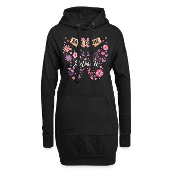 Papillon Femme Sage Femme Retraite - Sweat-shirt à capuche long Femme - noir - Devant