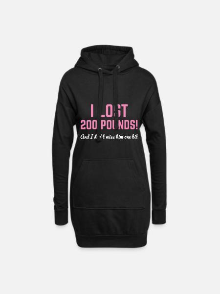 Scheidung Trennung Single Party Ehe - Hoodie-Kleid - Schwarz
