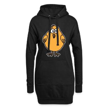 Kueken - Hoodie-Kleid - Schwarz - Vorne