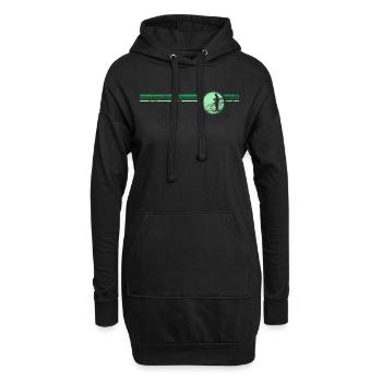 prospecteurs - Sweat-shirt à capuche long Femme - noir - Devant