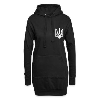 Ukraine - Sweat-shirt à capuche long Femme - noir - Devant
