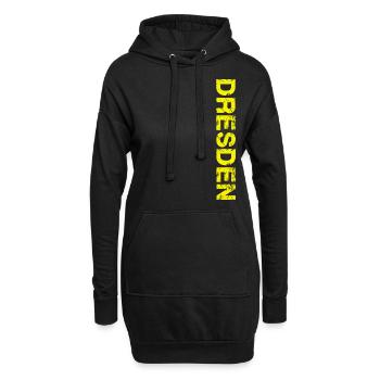 Dresden - Hoodie-Kleid - Schwarz - Vorne