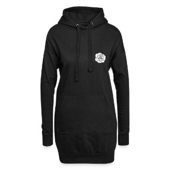 Rose - Sweat-shirt à capuche long Femme - noir - Devant