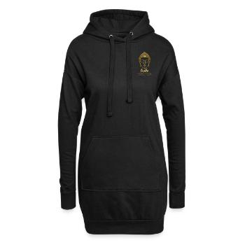 Buddha Gold mit Zitat - Hoodie-Kleid - Schwarz - Vorne