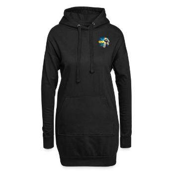 Auerhuhn-Zauber - Gästrikland Landscape Animals Sweden - Hoodie-Kleid - Schwarz - Vorne